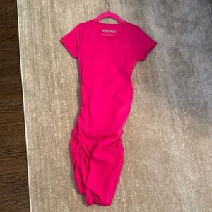 Katie J NYC Fuchsia Ruched Dress